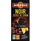 Alter Eco Chocolat bio noir zestes citrons