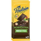 Poulain Tablettes Chocolat NOIR EXTRA NOISETTES 2x100g