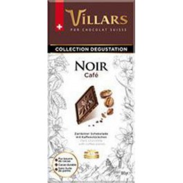 VILLARS TABLET. NOIR CAFE 100G