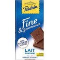 Poulain Ligne Gourmande Chocolat lait fondant sans sucres ajoutés 100g