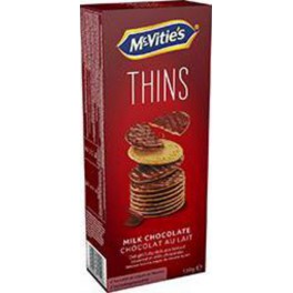 MC VITIES MCVITIE BISC.THIN CHOC LT 150