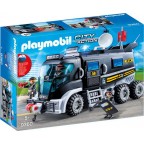 PLAYMOBIL 9360 City Action - Camion Des Policiers D'Elite Avec Sirène Et Gyrophare