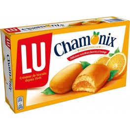 LU Chamonix Collection LU Délicieux Moelleux Fourrés à l’Orange 250g (lot de 6)