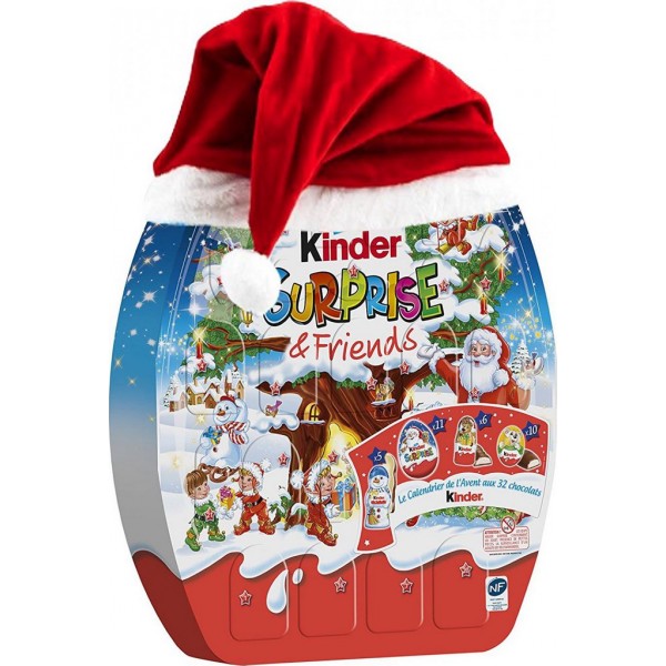 Kinder Surprise en chocolat avec Père Noël en chocolat (75g