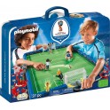 PLAYMOBIL 9298 Stade foot - Transportable FIFA - Russie 2018