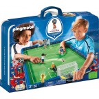 PLAYMOBIL 9298 Stade foot - Transportable FIFA - Russie 2018