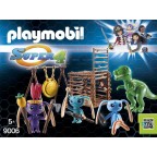 PLAYMOBIL 9006 Super 4 - Tribu d'Alien Avec Bébé Tyrannosaure
