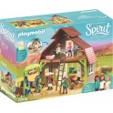 PLAYMOBIL 70118 Spirit - Grange avec Lucky Apo Abigaëlle