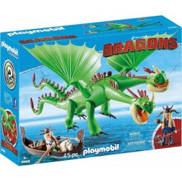 PLAYMOBIL 9458 Dragons - Kognedur et Kranedur avec Pète et Prout