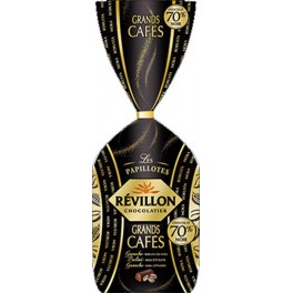 Révillon Les Papillotes Grands Cafés Chocolat 70% Noir 375g