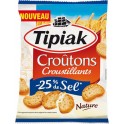 Tipiak Croûtons Croustillants -25% de Sel Nature 80g (lot de 4)