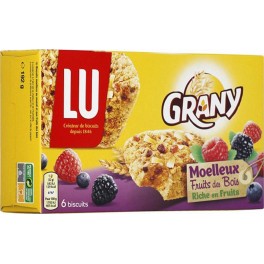 LU Grany Moelleux Fruits des Bois Riche en Fruits 192g (lot de 6)