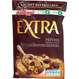 Kellogg's Kellogg’s Extra Pépites Crunchy Muesli Chocolat Noir et Noisettes Grillées 500g (lot de 3)