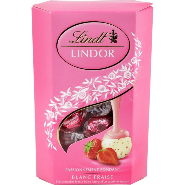 Lindt Chocolats Lindor Fraise & Crème - Boutique en ligne