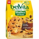 LU BelVita Petit Déjeuner Moelleux Soft Bakes Chocolat aux 5 Céréales Complètes 250g (lot de 6)