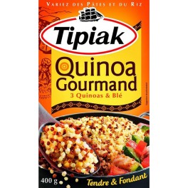 Tipiak Quinoa Gourmand 3 Quinoas & Blé Tendre & Fondant 400g