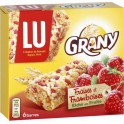 LU Grany Fraises et Framboises Riche en Fruits 108g