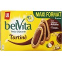 LU BelVita Petit Déjeuner Tartiné Goût Choco-Noisette 5 Céréales Complètes Maxi Format 400g