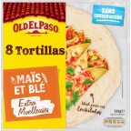 Old El Paso 8 Tortillas Maïs et Blé Extra Moelleuses 335g