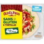 Old El Paso 6 Tortillas Sans Gluten Extra Moelleuses 216g