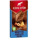 Côte d'Or Côte d’Or Lait Noisettes Feuilleté Praliné 180g