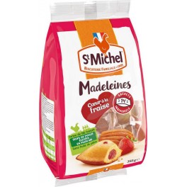 St Michel Madeleines Coeur à la Fraise 350g