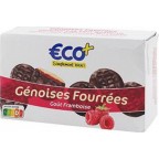 Génoises fourrées Eco+ Framboise 300g