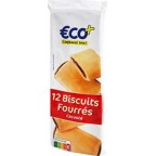 Biscuit fourré cacao Eco+ x12 225g