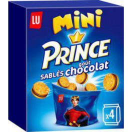 PRINCE Mini sablés chocolat x4 160g