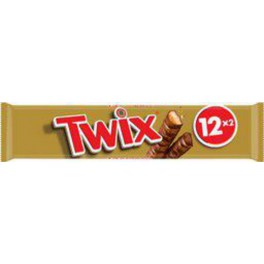 TWIX Barres chocolatées au biscuit recouvert de caramel x12 600g