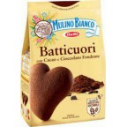 MULINO BIANCO Batticuori biscuits au chocolat en forme de coeur 350g