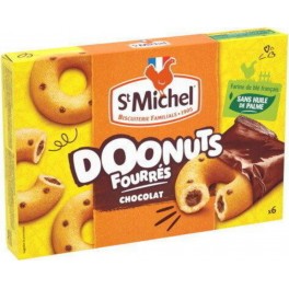 St Michel Doonuts Fourrés Chocolat 180g (lot de 6)
