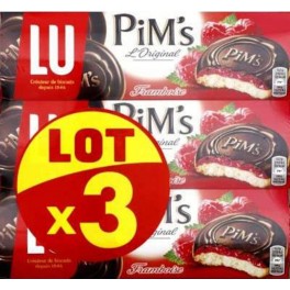 Lu Génoises fourrées Pim's Framboise 3x150g