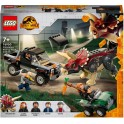 LEGO Jurassic World 76950 L’Embuscade du Tricératops en Pick-up, Dinosaure Jouet, et Voiture