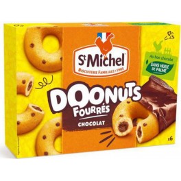 St Michel Doonuts Fourrés Chocolat 180g (lot de 4)