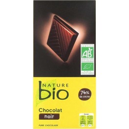 Nature bio Chocolat noir 74% cacao BIO 100g