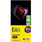 NATURE BIO TABLETTE NOIR 85% BIO 100G