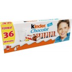 Kinder Chocolat au lait fourrage au lait x 36 450g