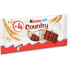 Kinder Barre Chocolatée Country Céréales chocolat x4 94g