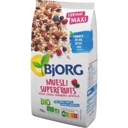 BJORG MUESLI SUPERFRUITS 750G