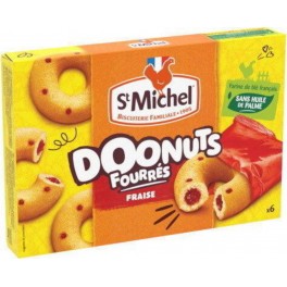 ST MICHEL DOONUTS fourrés Fraise 180g