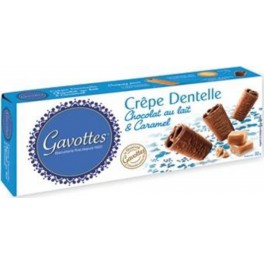 Gavottes Crêpe Dentelle Chocolat lait & Caramel 90g (lot de 6)