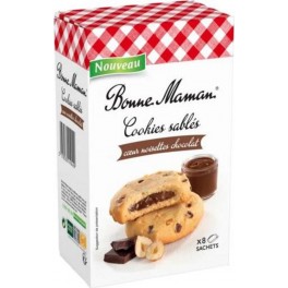 Bonne Maman Cookies Sablés coeur Noisettes Chocolat x8 200g