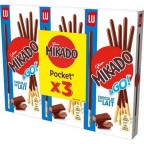 LU Mikado Biscuit Pocket Chocolat au Lait 39g (lot de 3)