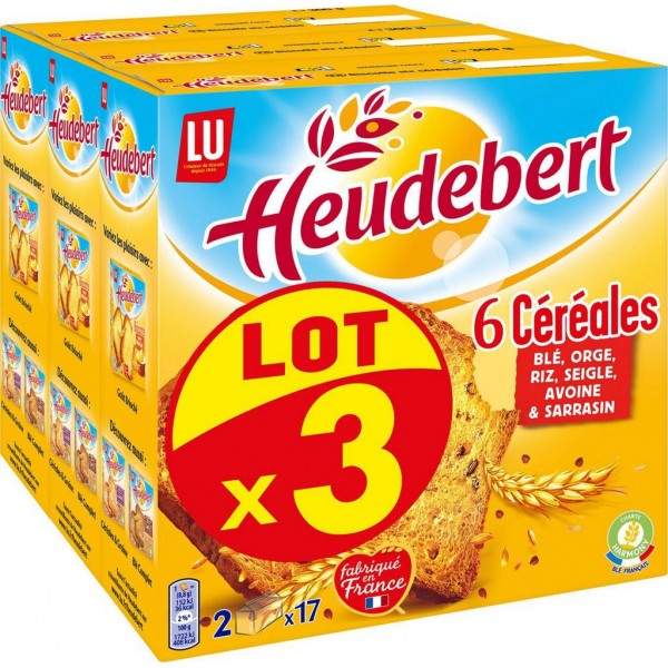 Heudebert - biscottes Fibres +