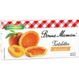 Bonne Maman Tartelettes Abricot Pêche édition limitée 135g