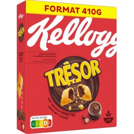 Kellogg's TRESOR CHOCO NOISETTES 410g (lot de 6)