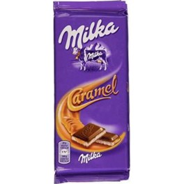 Milka Tablette Chocolat au Lait et Caramel 100g (lot de 3)