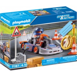 PLAYMOBIL SPORTS ET ACTION PILOTE DE KART 71187