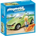 PLAYMOBIL SURFEUR ET VOITURE DECAPOTABLE 6069